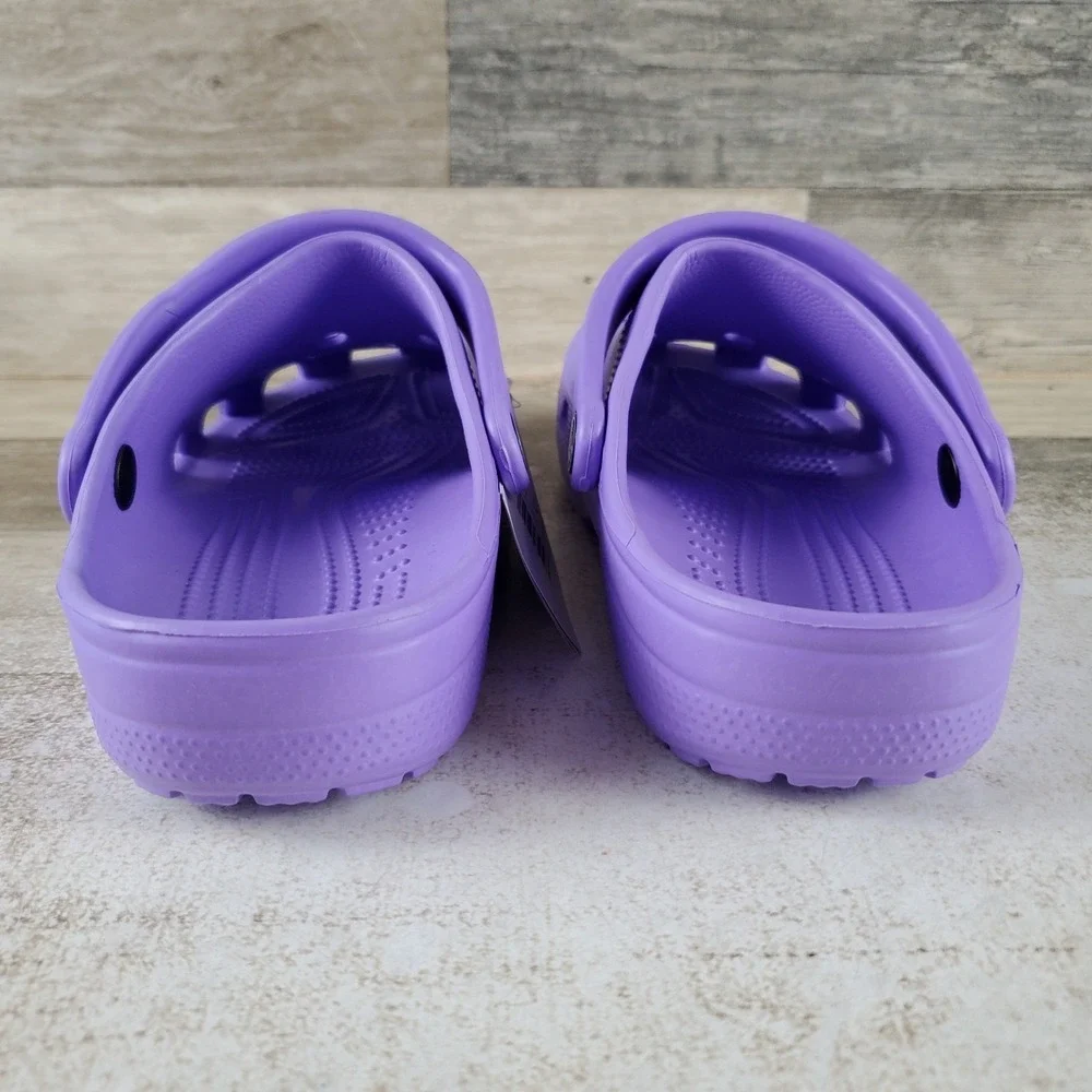 Crocs Classic Galaxy Clogs‎ Kids Sz 5 J5 M Purple Round Toe Slip-On Slingback